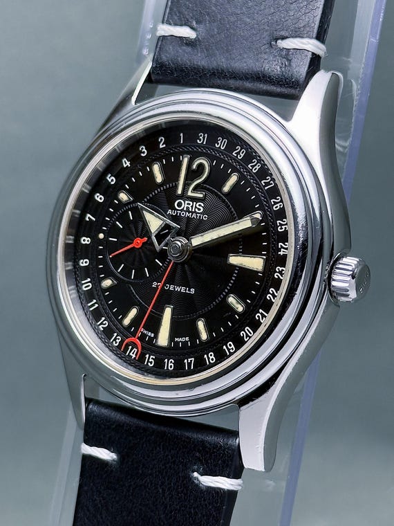 Vintage ORIS Reverse Pointer Date 37mm Small Seco… - image 7