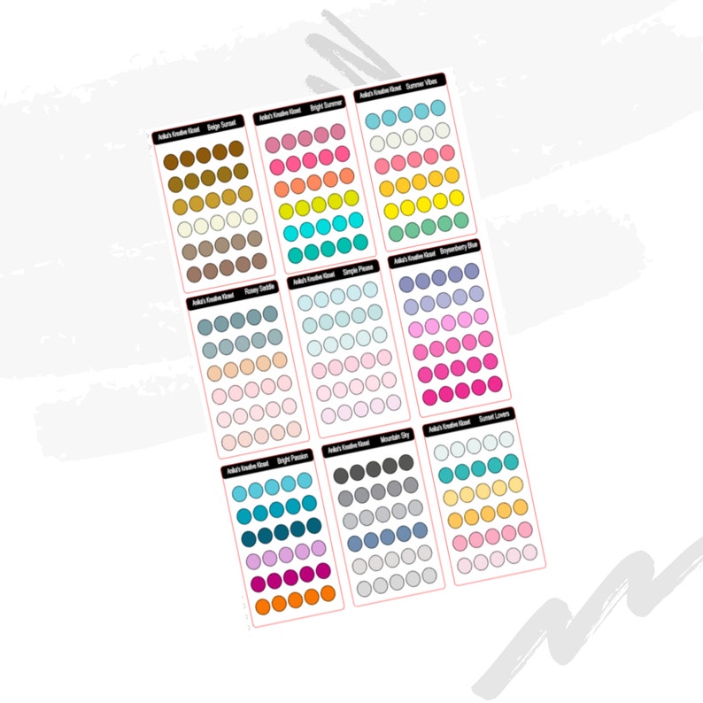 Transparent Dots 1 Clear Stickers Translucent Sticker ...