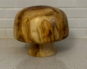 Scultura di fungo in legno - decorazione per la casa