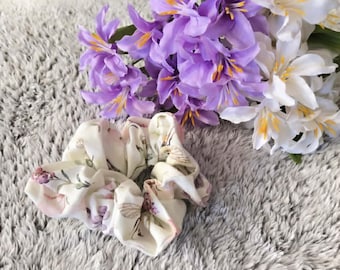 Humla i bomull med hårspänne, håraccessoar, hästsvans, presentidé för blomsterälskare