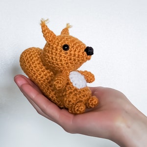 Personalized Crochet Squirrel toy , Amigurumi Squirrel animal doll