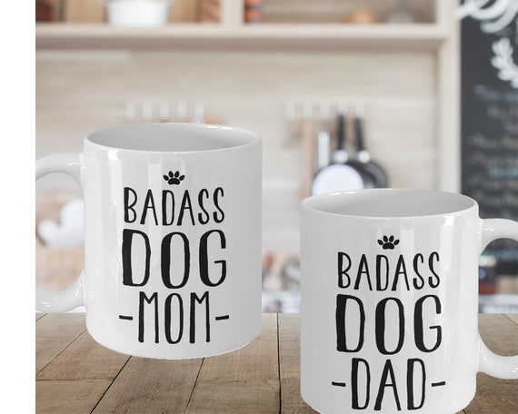 dog mom dog dad mug set