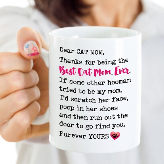 dear cat mom mug