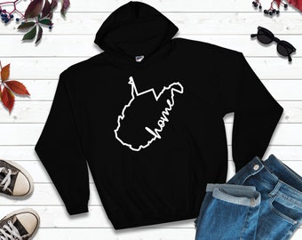West Virginia Hooded/Crew Sweatshirt | Home State Hoodie | Unisex Crewneck | Youth Hoodie | Adult Plus Size