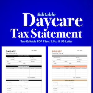 編集可能な保育税申告書。保育税領収書。保育税フォーム
