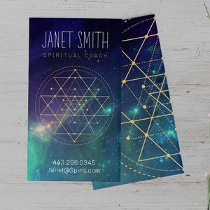 Visitenkarte, Psychisch, Spirituell, Masseurin, Lichtarbeiter, Mond, Coach, Heiler, Magie, Heilige Geometrie, Schamane, Universum, Metaphysisch, New Age