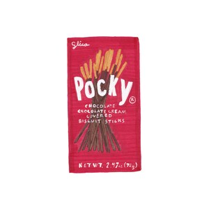 Hand-Drawn Japanese Pocky Snack (Open Edition Print of Mixed-Media Illustration by Todd Cooke)