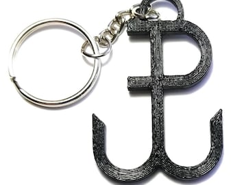 Kotwica 3D Printed Keyring - Small - Polish Souvenir - Poland Keychain - Purse Charm - Bag Tag - Bag Zipper Pull - Polska  Backpack Keychain