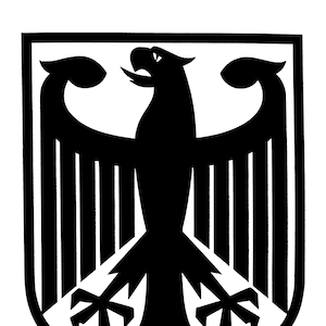 Duitse wapenschild sticker sticker Deutschland keizerlijke adelaar