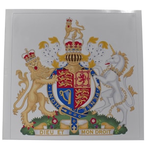 ENGLAND COAT Of ARMS Sticker - United Kingdom - Car Sticker - Bumper Sticker