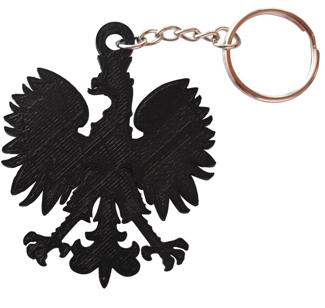 3D Printed Polish Eagle Keychain: Pride Accessory - Etsy