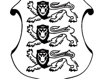 Estonia Eesti Vabariik Coat of Arms Decal Sticker