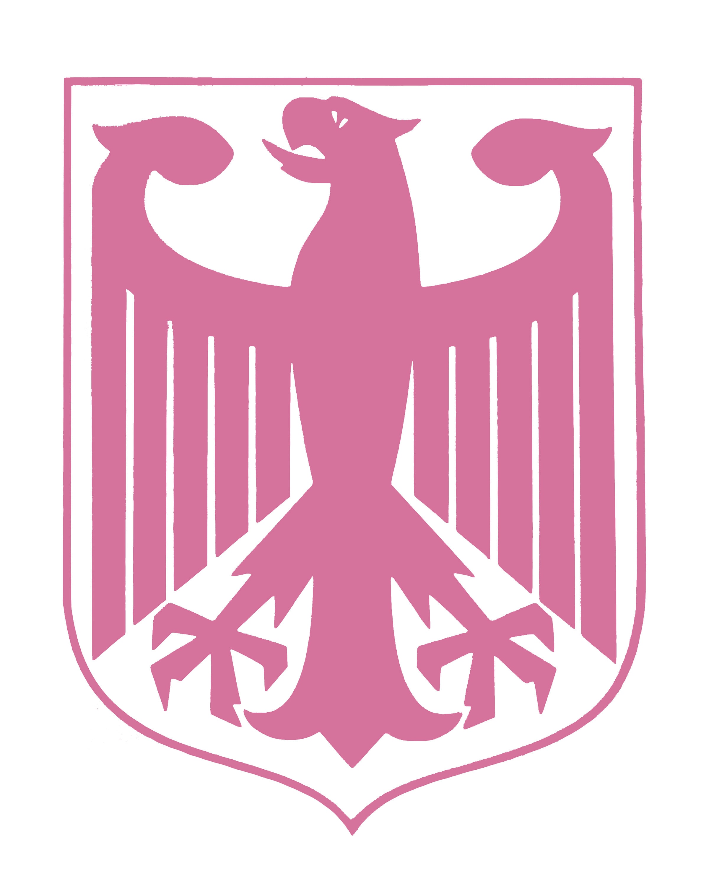 2X White 4" German Eagle Decal Sticker – Distressed Coat Of Arms Vinyl, Die-Cut, No Background - View #4