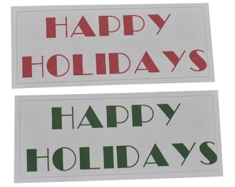 HAPPY HOLIDAYS Sticker - Car Sticker - Bumper Sticker