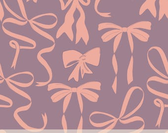 Kokette Schleifenmuster, Girly Stoffdesign (nahtloser Digitaldruck)