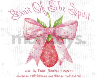 Fruit of the Spirit, Cute Christian Worship T Shirt,  cottagecore Shirt, trendy png, girly Jesus png, Christian png, worship png, fruit png