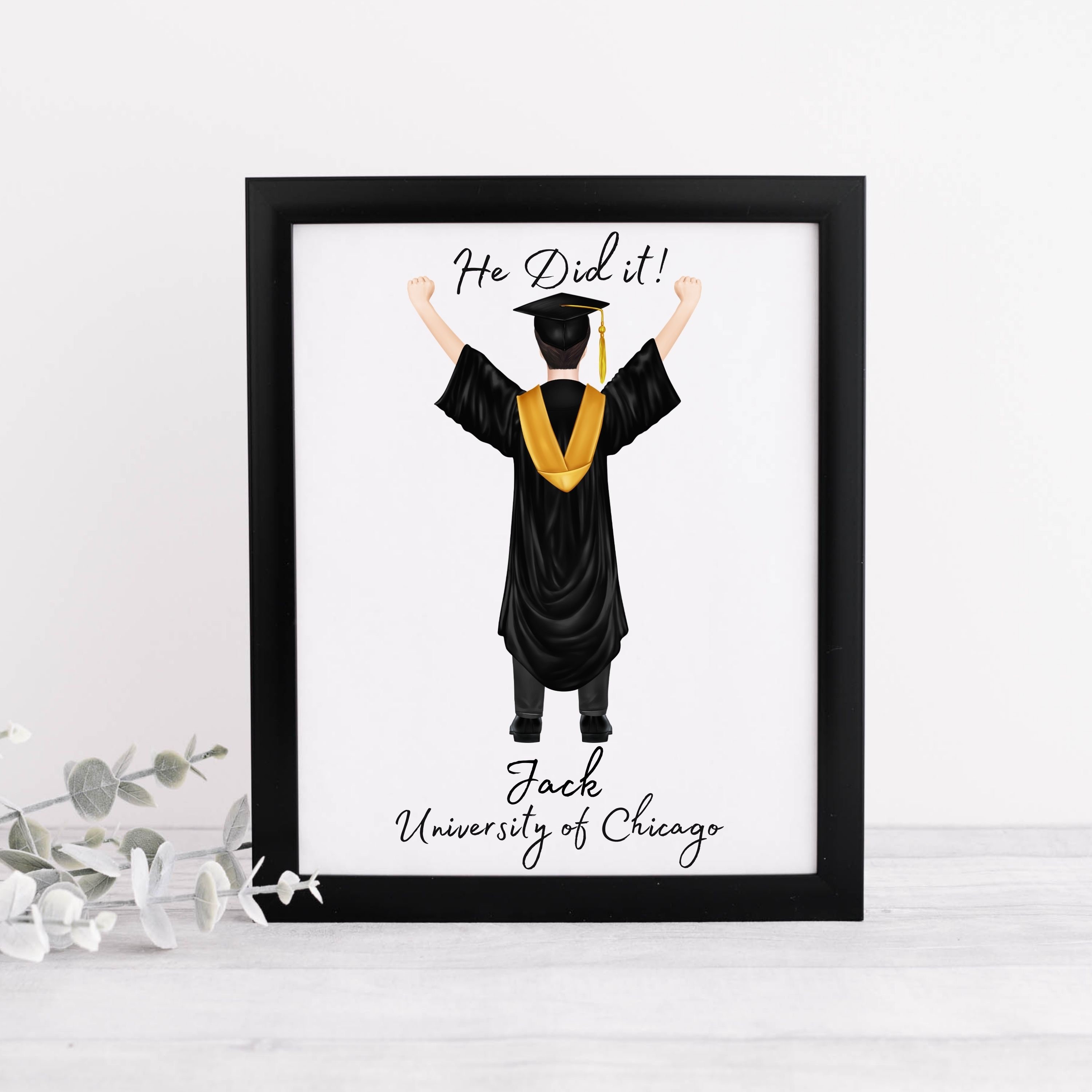 Male Graduation Giftpersonalised Printcongratulationsclass | Etsy
