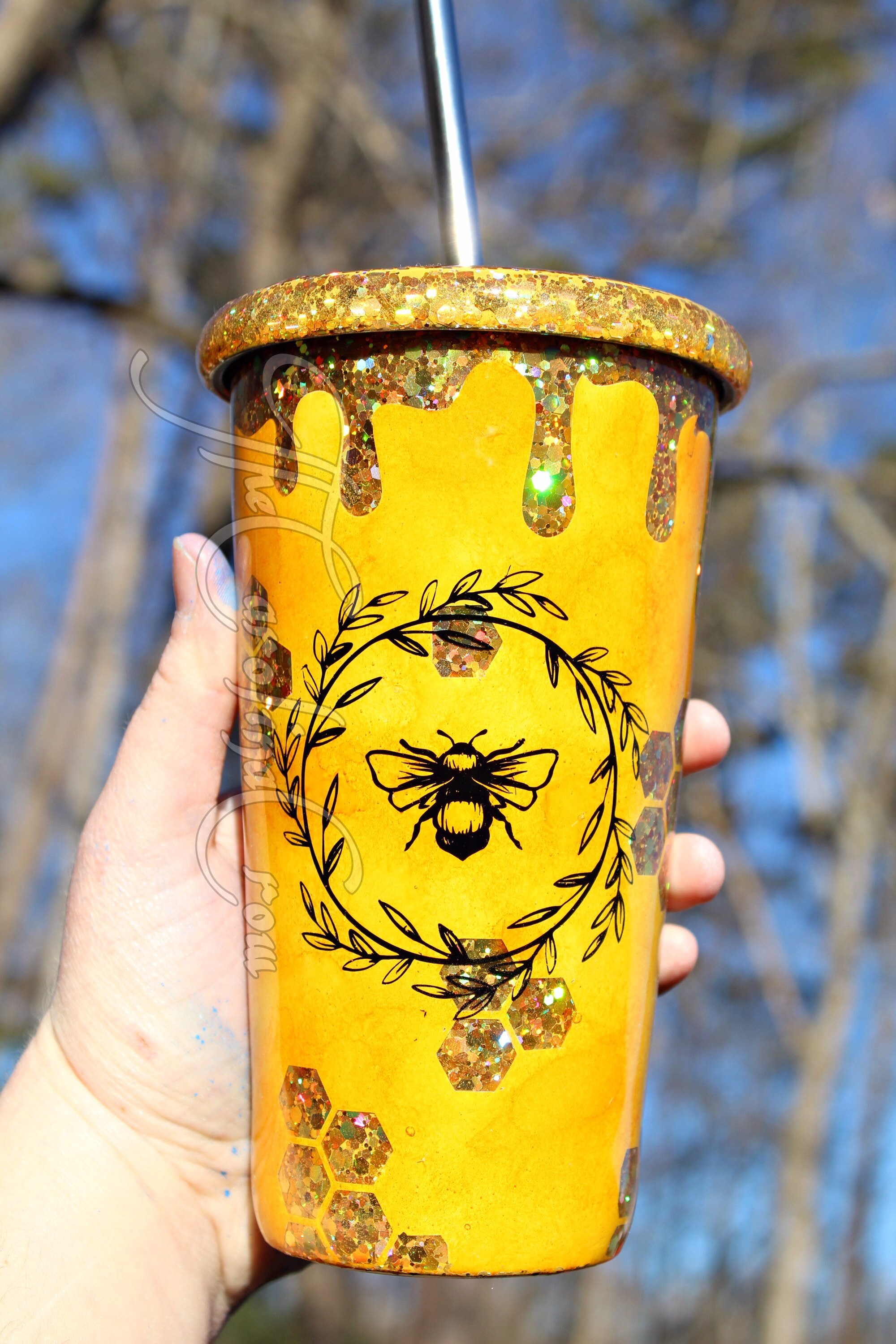 twelve bees tumbler craft supplies