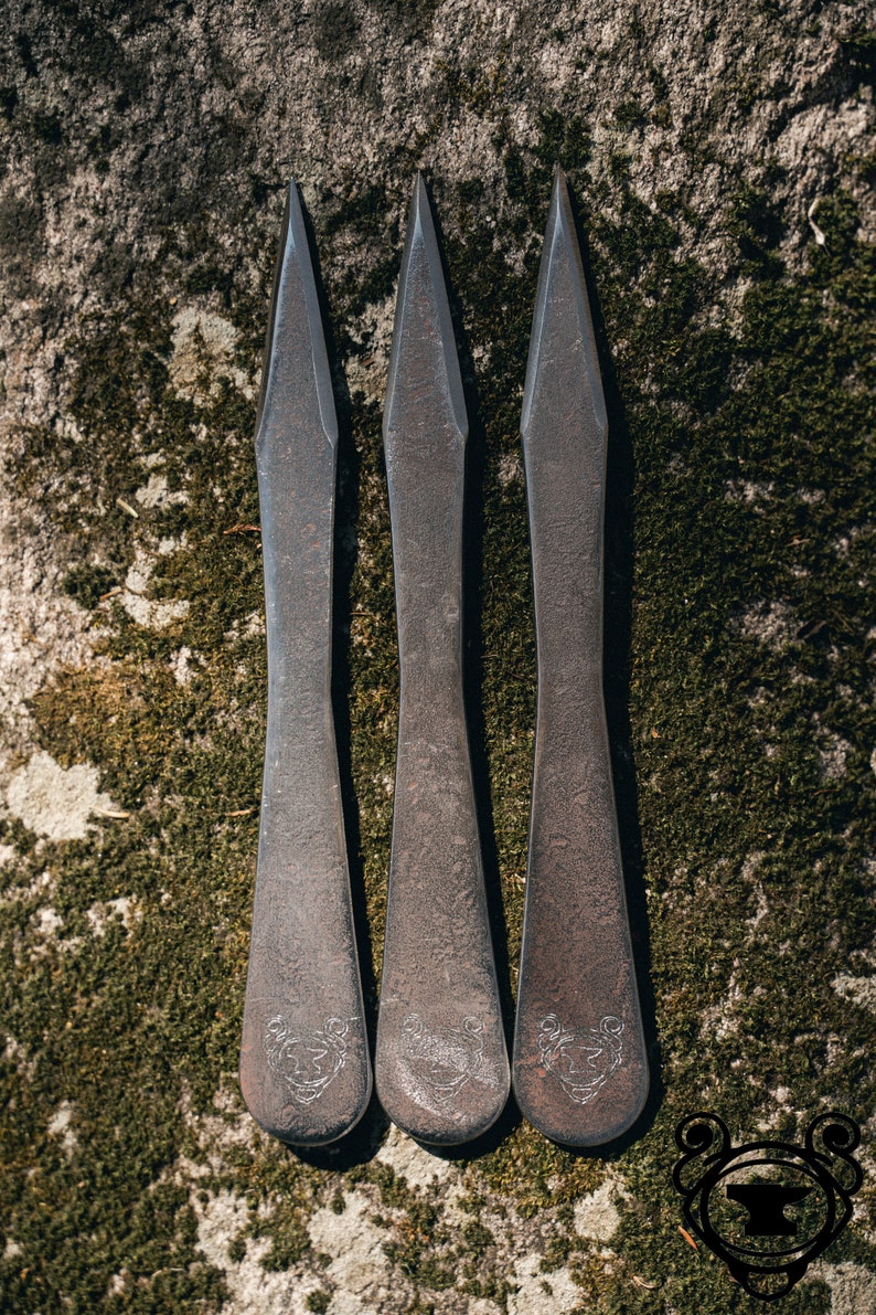 Throwing Knife Dart Set of 3 Etsy