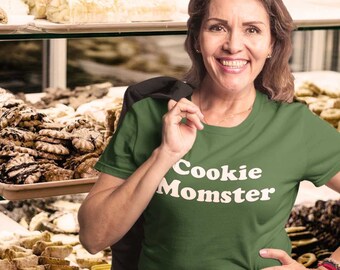 Cookie Mamma, Cookie Momster T-Shirt, Natale Ragazza Scout Mamma Regalo