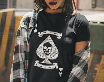 The Ace Of Spades Maglietta Donna A Taglio Ampio