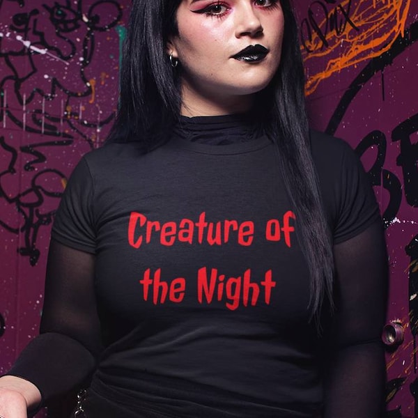 Creature of the Night RHPS Tshirt, Easy Halloween Rocky Horror Costume