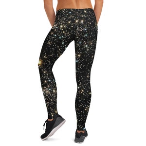 Galaxy Leggings, Stars Leggings, Astronomy Workout Leggings image 6