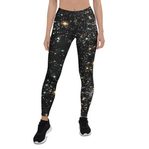 Galaxy Leggings, Stars Leggings, Astronomy Workout Leggings image 7