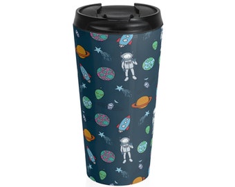 Cute Space Pattern Stainless Steel Travel Mug