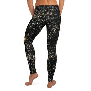 Galaxy Leggings, Stars Leggings, Astronomy Workout Leggings image 9