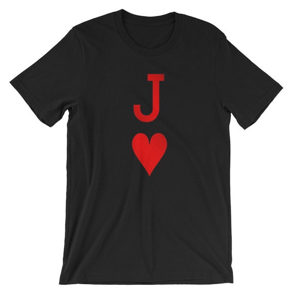 Jack Of Hearts Playing Card Poker Card Costume Tee Shirt Jack Of Hearts Playing Card Poker Card Costume Tee Shirt