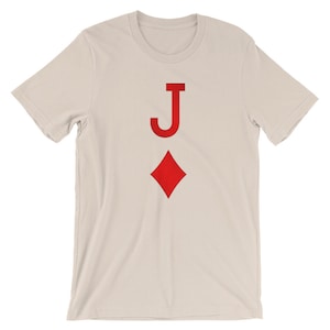 Jack of Diamonds jugando tarjeta de Halloween traje camiseta