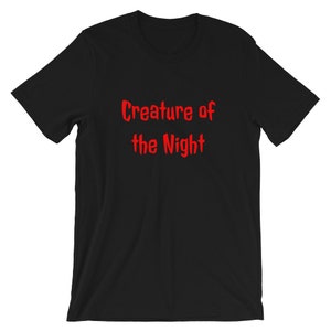 Creature of the Night RHPS Tshirt, Easy Halloween Rocky Horror Costume image 4