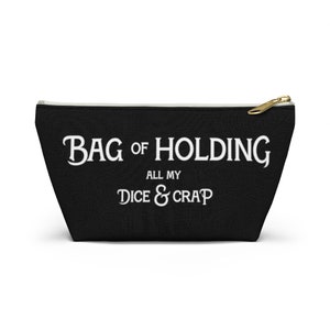 DnD dice bag, Bag of Holding, Dungeons and Dragons gift, DnD gift