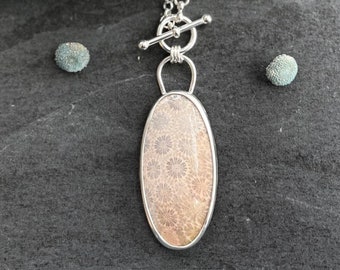 Fossilized Coral Pendant