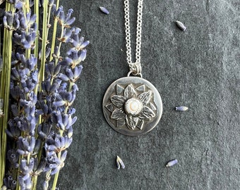 Sterling Silver Shiva Shell Flower Pendant