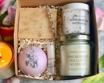 SHE BELIEVED SHE Could so She Did I Encouragement Gifts for Her Spa Gifts for Her Care Package Graduation gifts for Women Motivational Gift