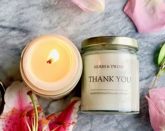 THANK YOU Soy Candle, Thank you Candle Gifts, Appreciation Candle, Appreciation Candle, Thank you candle Handmade Soy Candle | 100% Soy Wax