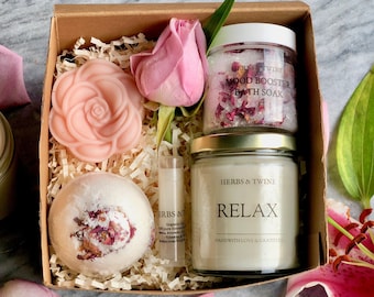 Pregnancy Gift, Spa Gift Set, New Mom Gift, Care Package, Gift for Her, Spa Kit for Women, Mom to Be Gift, Relaxation Gift  Pregnancy RELAX
