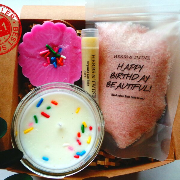 Birthday Gift Basket for her Gifts for women Birthday Spa gift for mom gifts for her Spa gift set birthday for mom for friend HAPPY BIRTHDAY