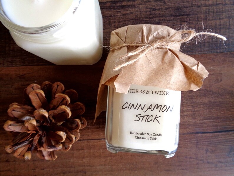 Fall Candle Soy Cinnamon Candle Fall Favors Fall Candle Favors Etsy