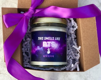 Huele a BTS, regalo de KPOP, vela de regalo para fans de BTS, regalo del ejército, Bangtan Boys