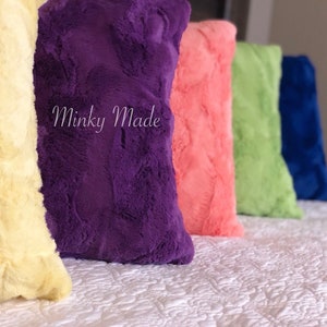 Minky Pillowcase, Minky pillows, colorful decor, body, euro, king, queen, standard & throw sizes. Luxe cuddle hide, Body pillow cover, black