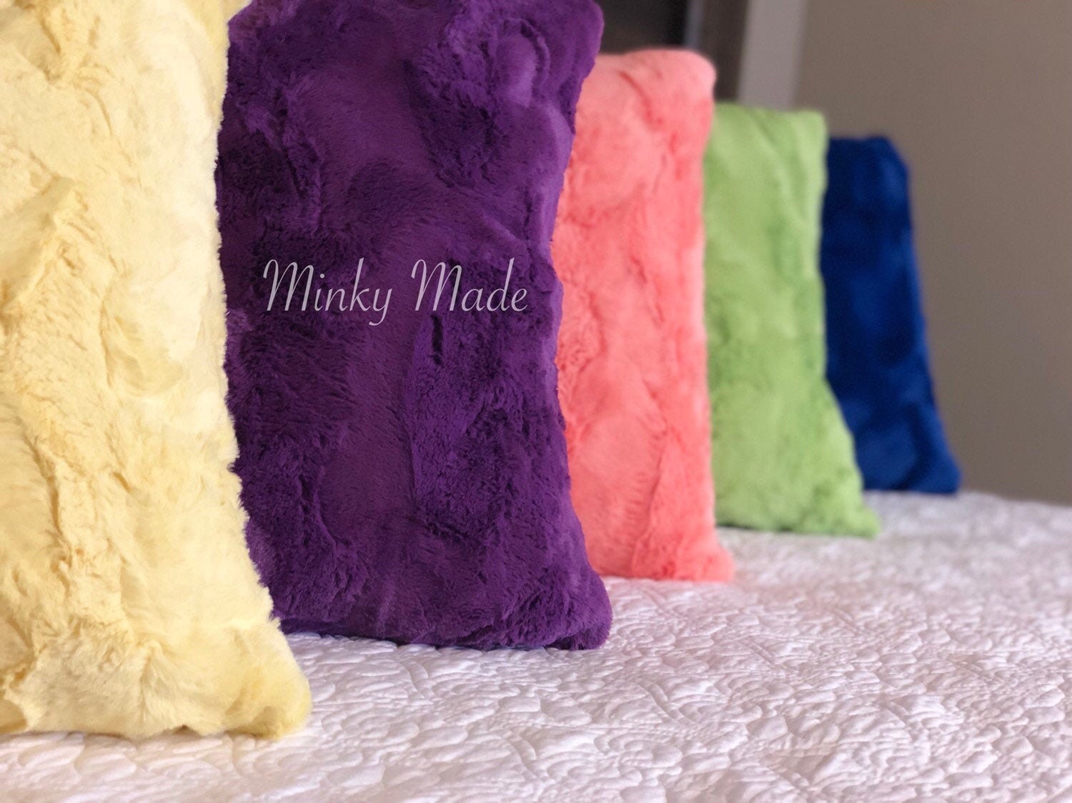 2pcs Soft Faux Fur Fluffy Pillows For Girls Room Decor Tie Dye Decorative  Pillow Covers
