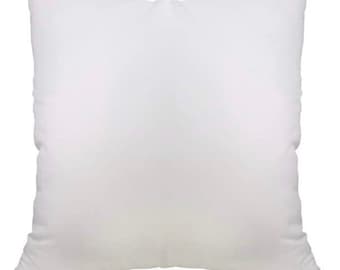 Throw pillow insert, hypoallergenic cotton stuffed throw pillow. 16”, 18” or 20”