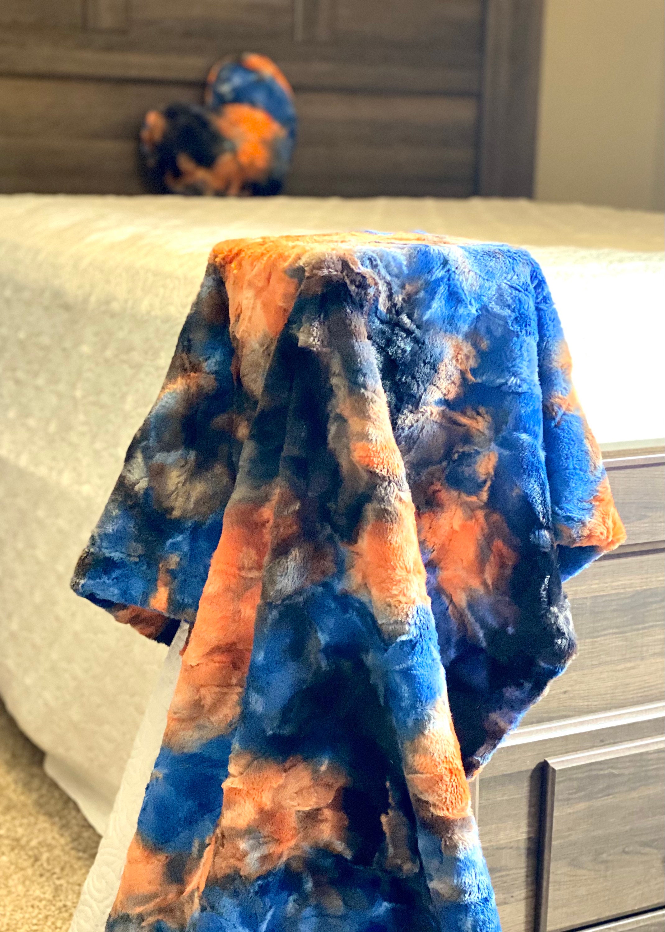 Tiedye Blanket Soft Pillowcase dorm decor Heart pillow. Etsy