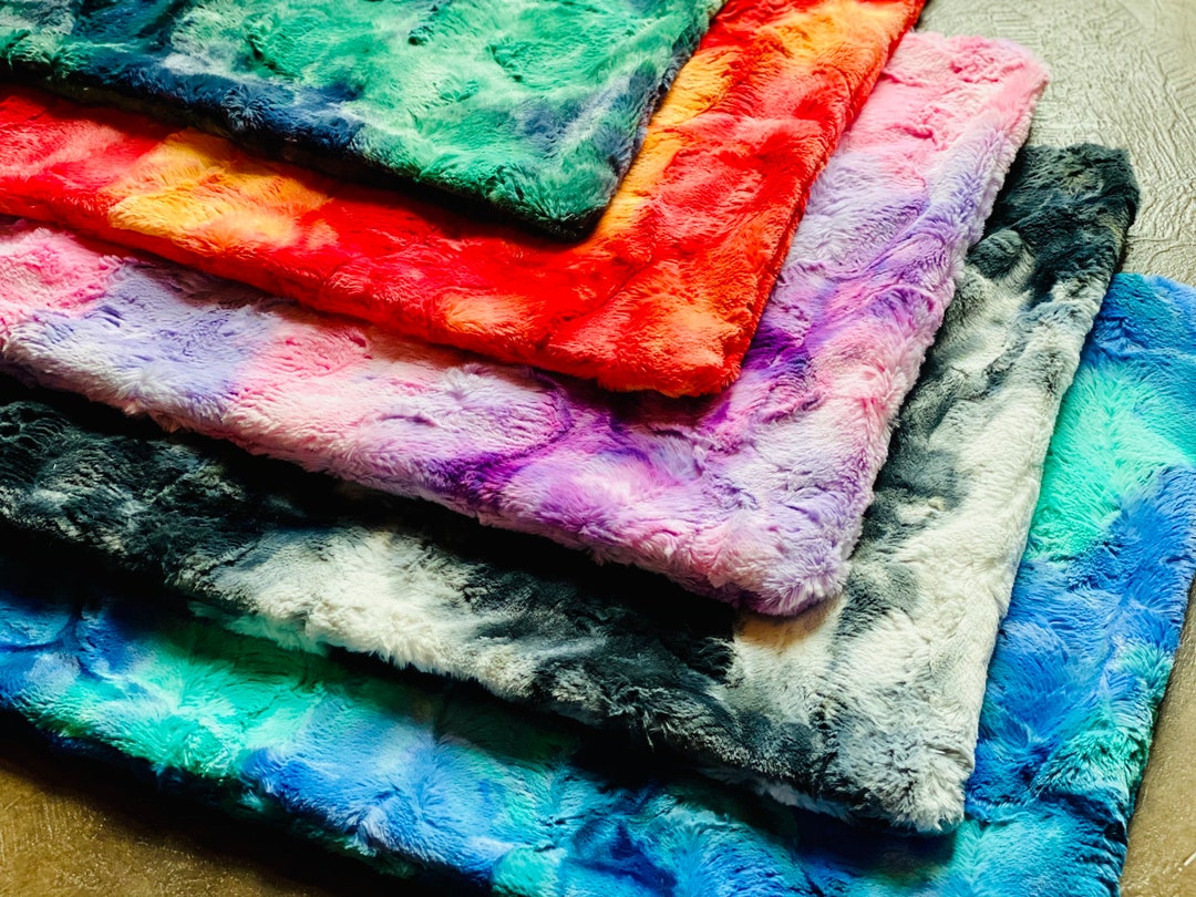 Handmade Tiedyed Minky Pillowcases With Zipper Closure Available in All Sizes or Customized