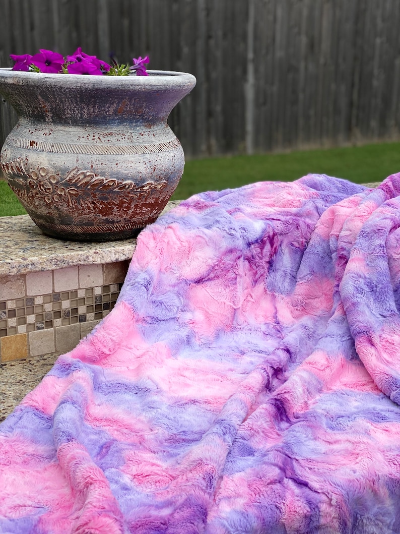 Tiedye Minky Blanket Tie Dye Bedding Room Decor for Teen Etsy New
