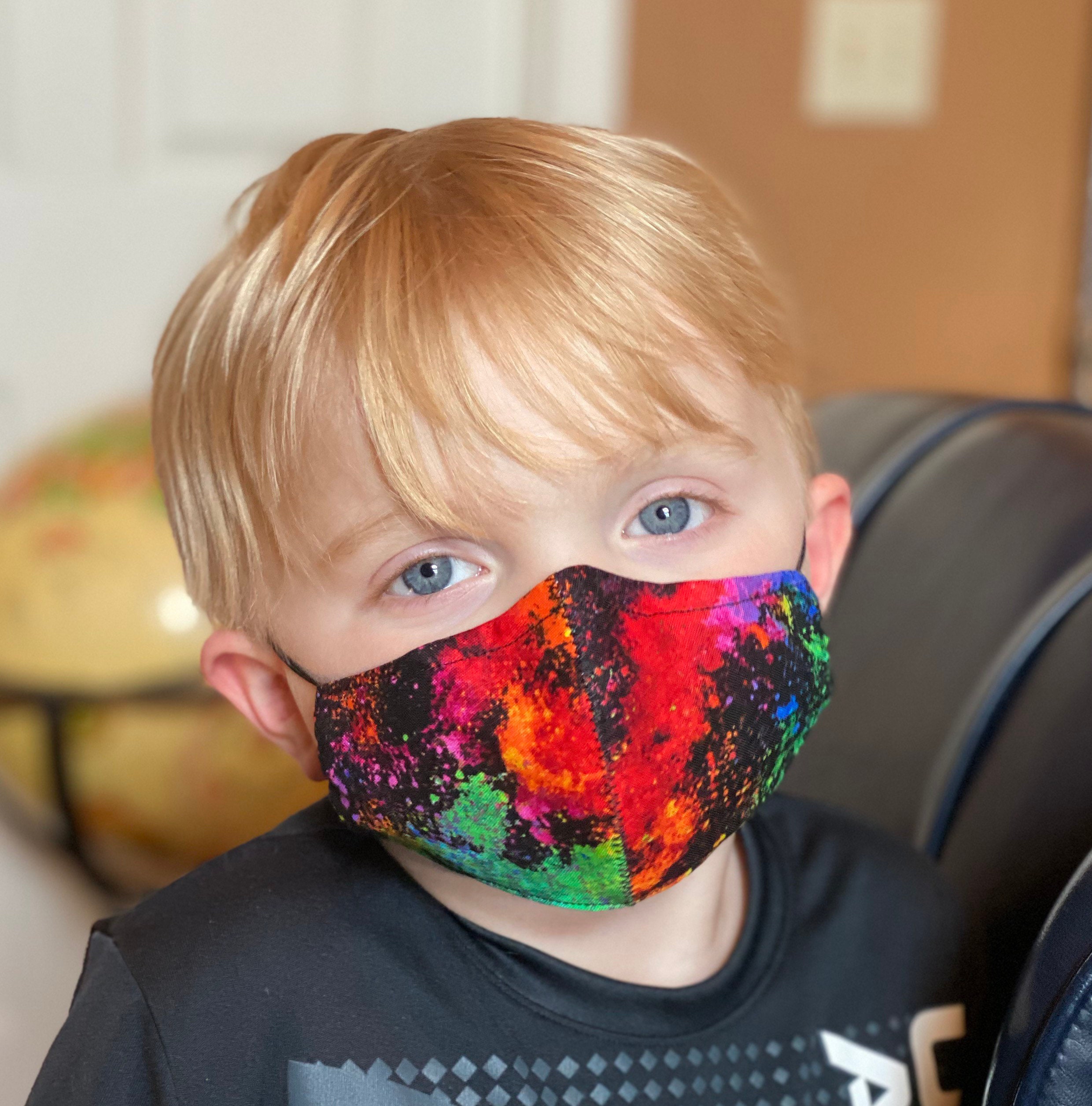 Childrens washable face mask Kids face mask with nose wire Etsy