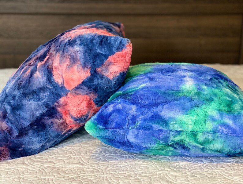 Minky Pillowcase Minky Sorbet Tiedye Pillowcase Kids Room Etsy